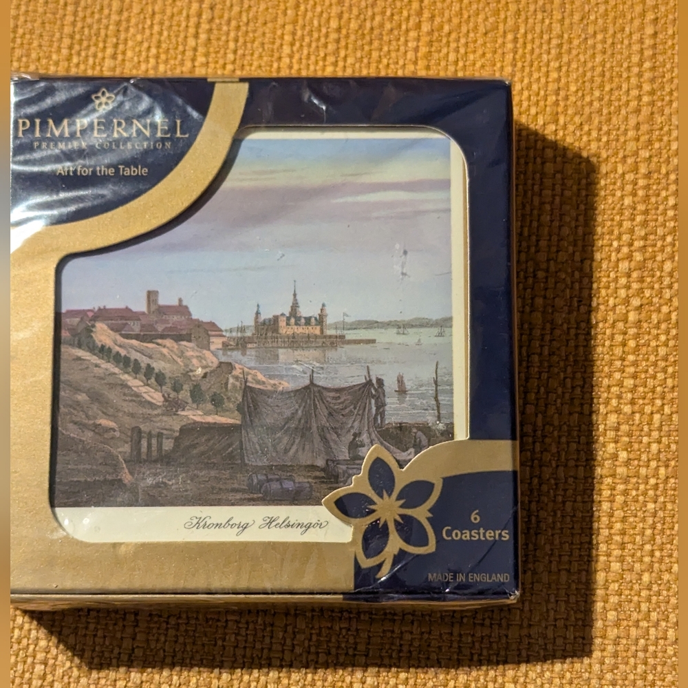 Pimpernel Six Traditional Coasters. Danish Castles. Unopened. Art For Your Table
